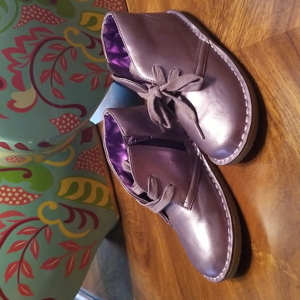 COLE HAAN PEARL PURPLE BOOTIES....Size: US 11 - Picture 3 of 5